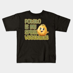 Potato is My Spirit Vegetable Kids T-Shirt